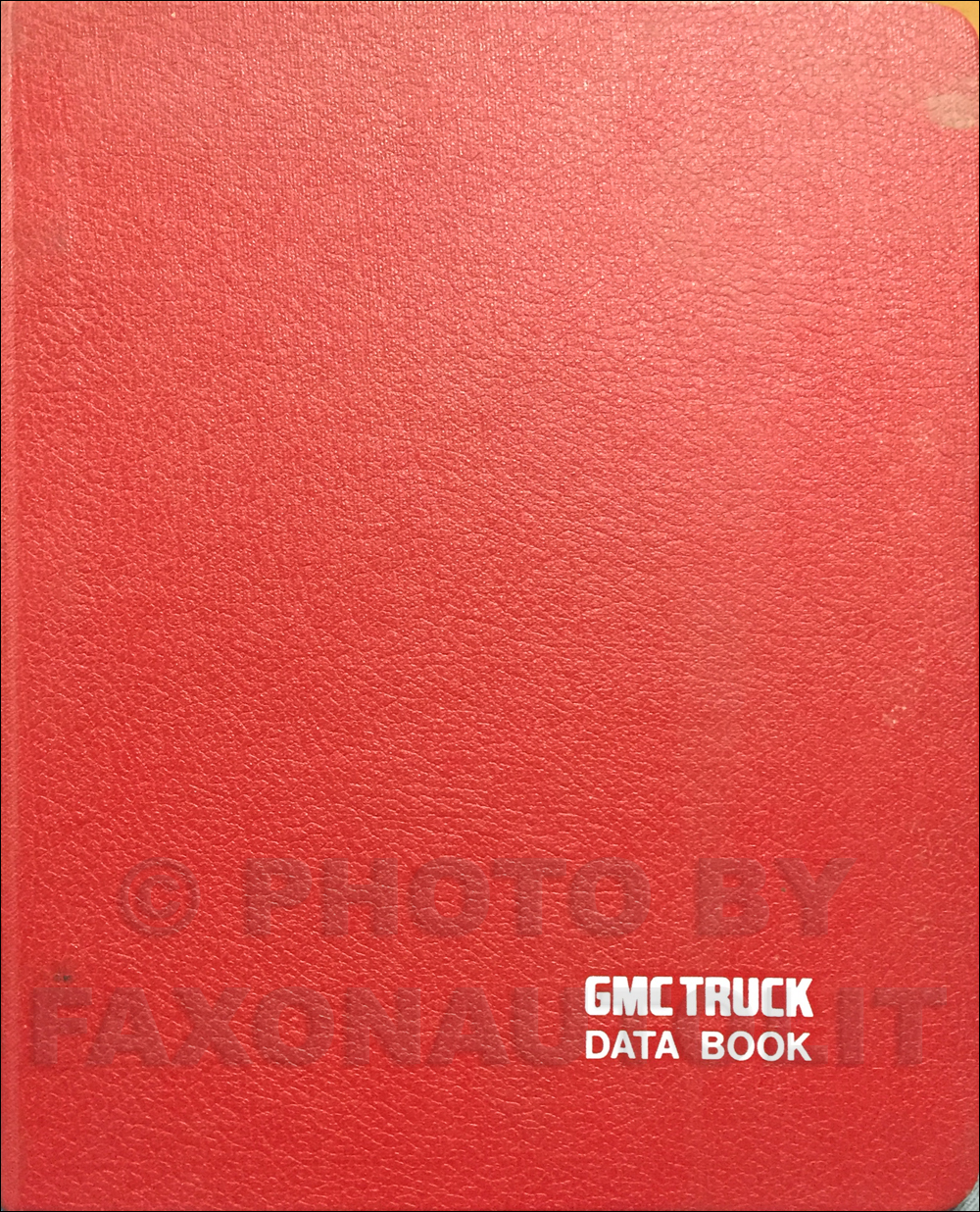 1984 GMC Light Duty Data Book Original