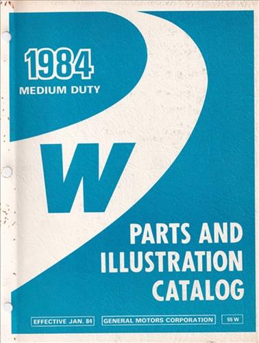 1984 Chevrolet and GMC W7 Tilt Parts Book Original