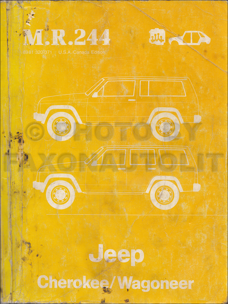 1984 Jeep Cherokee & Wagoneer Original Shop Manual--M.R.244