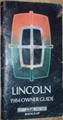 1984 Lincoln Town Car Owner's Manual Original