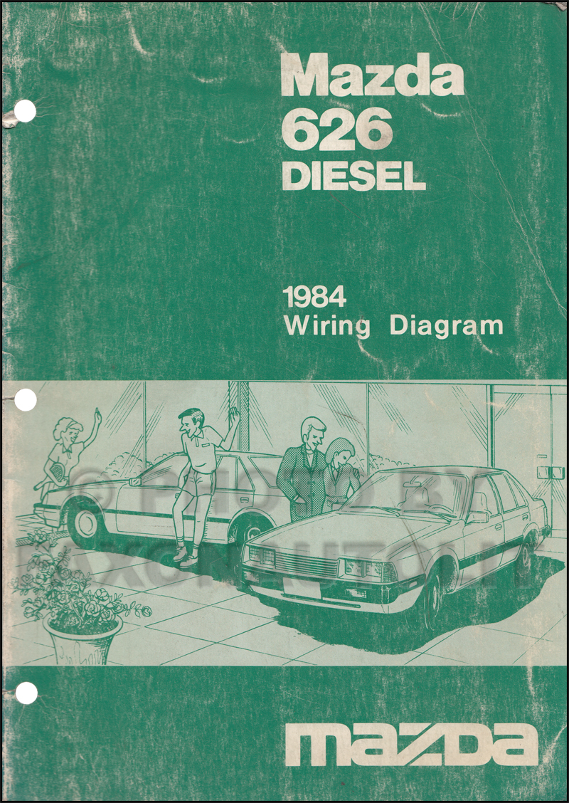 1984 Mazda 626 Diesel Wiring Diagram Manual Original