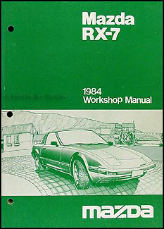 1984 Mazda RX-7 Repair Manual Original