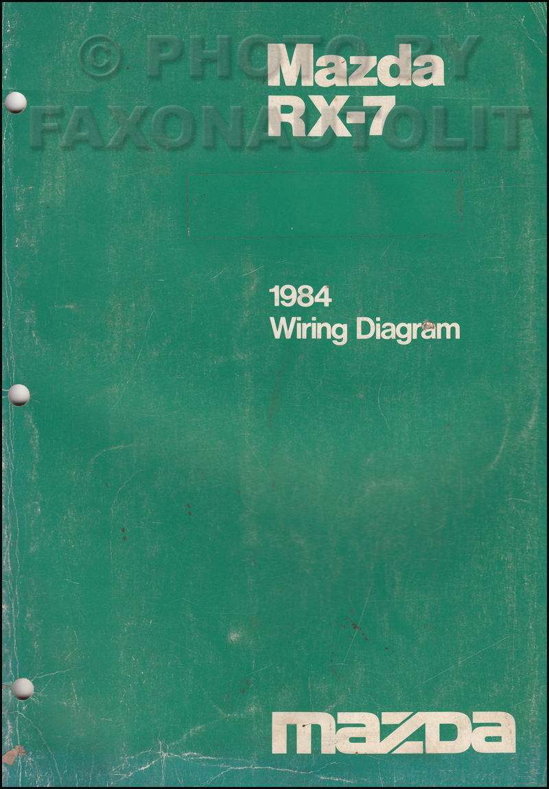 1984 Mazda RX-7 Wiring Diagram Manual Original RX7
