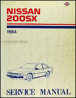1984 Nissan 200SX Repair Manual Original