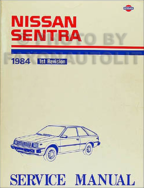 1984 Nissan Sentra Repair Manual Original