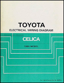 1984 Toyota Celica Wiring Diagram Manual Original