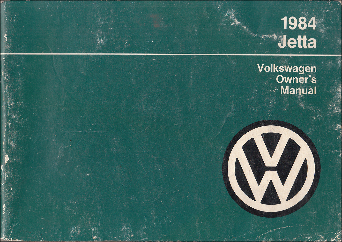 1984 Volkswagen Jetta Owner's Manual Original