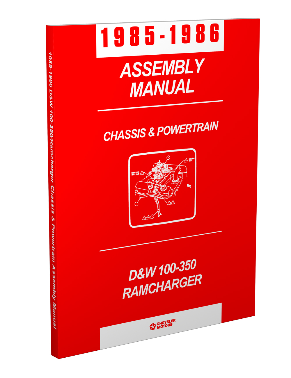 1985-1986 Dodge Pickup Truck and Ramcharger Chassis & Powertrain Assembly Manual Reprint