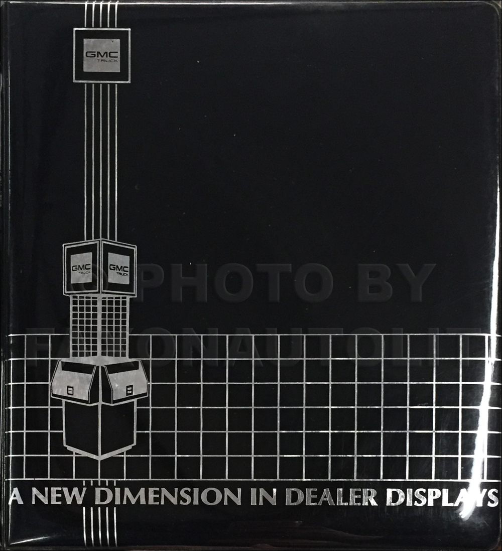 1985-1986 GMC Dealer Displays Guide Sign Catalog Original