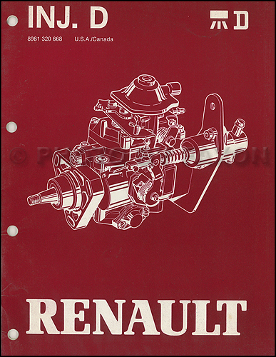 1983-1987 Jeep & Renault Diesel Fuel Injection Overhaul Manual Original 