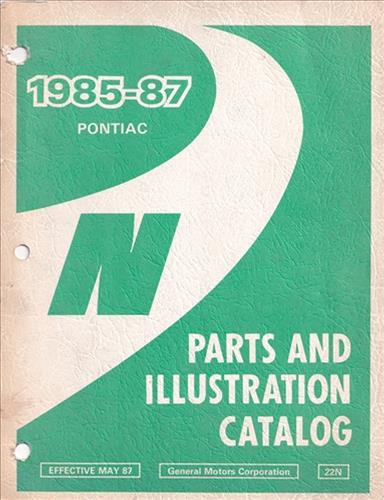 1985-1987 Pontiac Grand Am Parts Book Original
