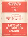 1985-1988 Chevrolet Nova Parts Book Original