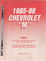 1985-1988 Chevrolet Sprint Parts Book Original