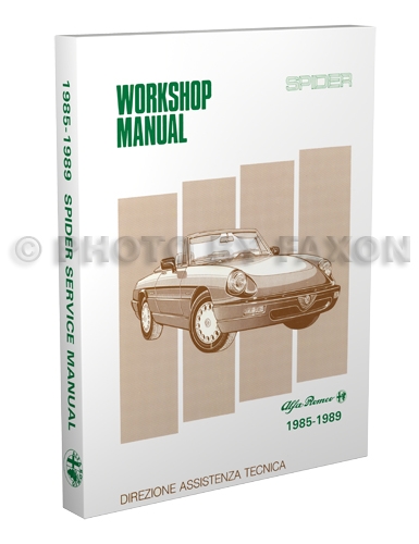 1985-1989 Alfa Romeo Spider Shop Manual Reprint