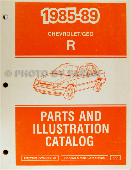 1985-1989 Chevrolet/Geo Spectrum Parts Book Original