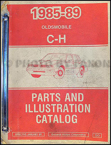 1985-1989 Oldsmobile 98 and 86-89 Delta 88 Parts Book Original