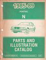1985-1989 Pontiac Grand Am Parts Book Original