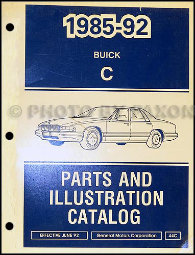 1985-1992 Buick Electra and Park Ave Parts Book Original