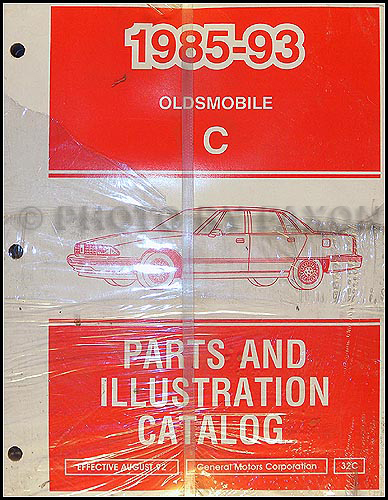 1985-1993 Oldsmobile 98 Parts Book Original