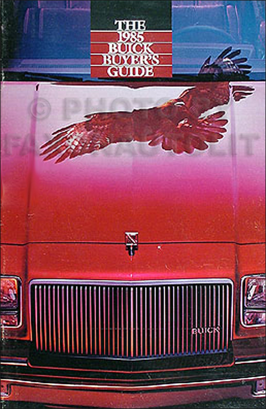 1985 Buick Original Sales Catalog 85 Riviera/Grand National/etc
