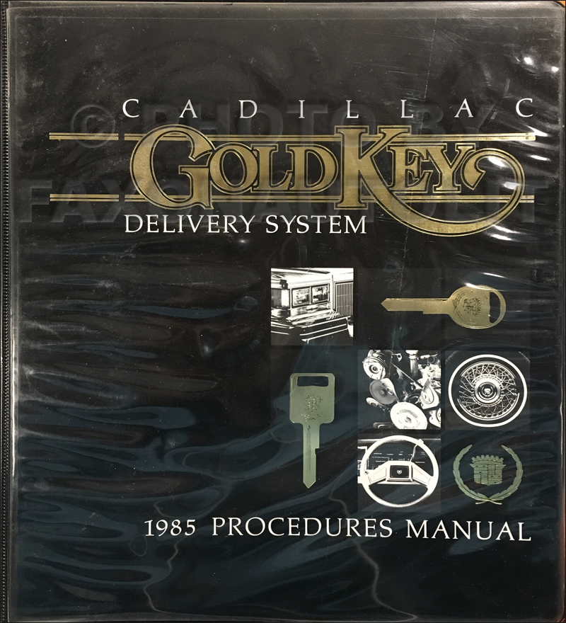 1985 Cadillac Gold Key Procedure Manual Dealer Album