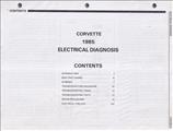 1985 Chevy Corvette Electrical Diagnosis Manual Reprint