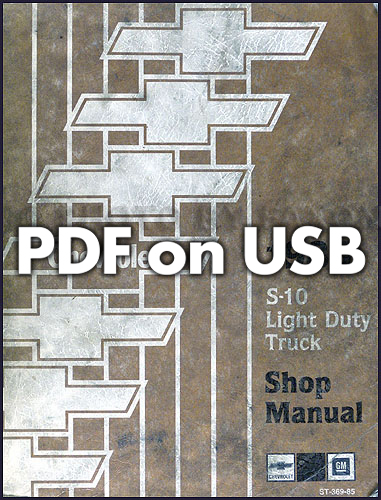 1985 Chevrolet S-10 Pickup & Blazer Shop Manual Original 