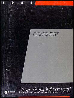 1985 Dodge & Plymouth Conquest Shop Manual Original 