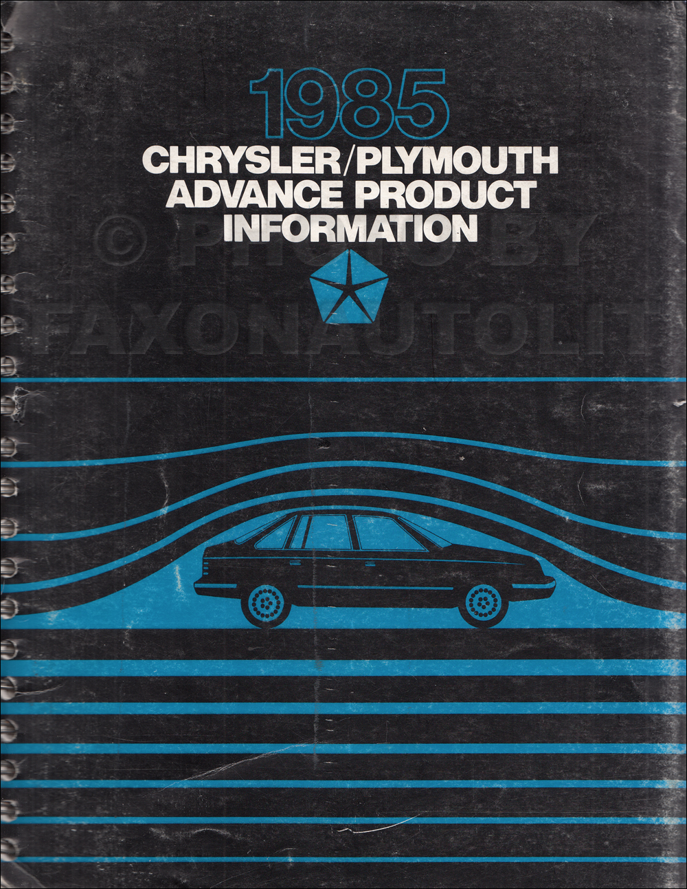 1985 Chrysler Plymouth Advance Color and Upholstery Album Data Book Original