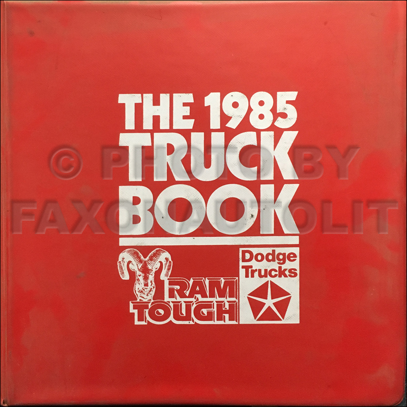1985 Dodge Truck Data Book Dealer Album Original