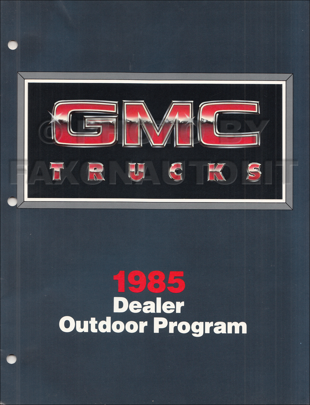 1985 GMC Dealer Billboard Catalog Original