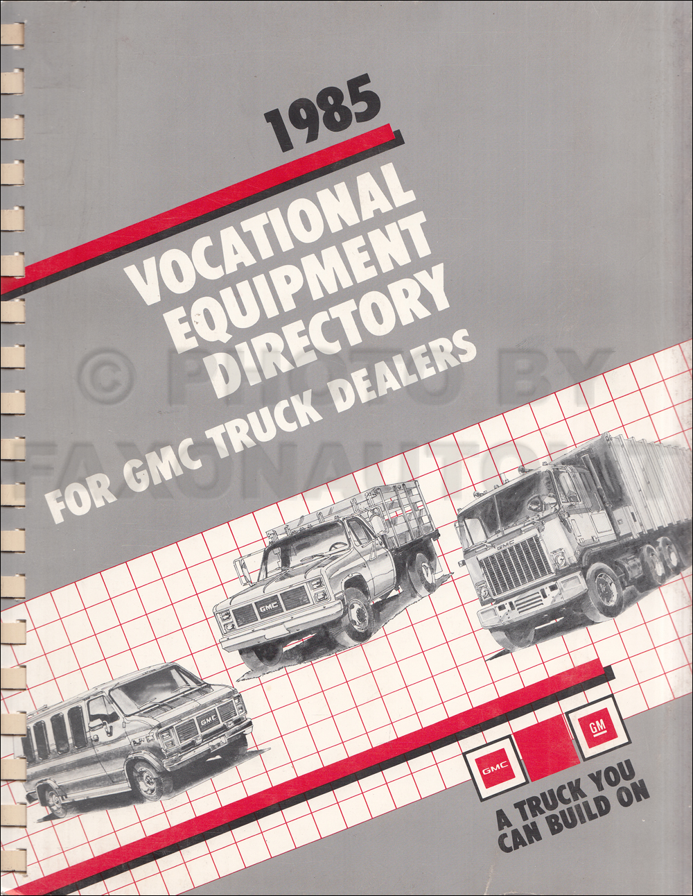 1985 GMC Truck Vocational Equipment Dealer Album Original
