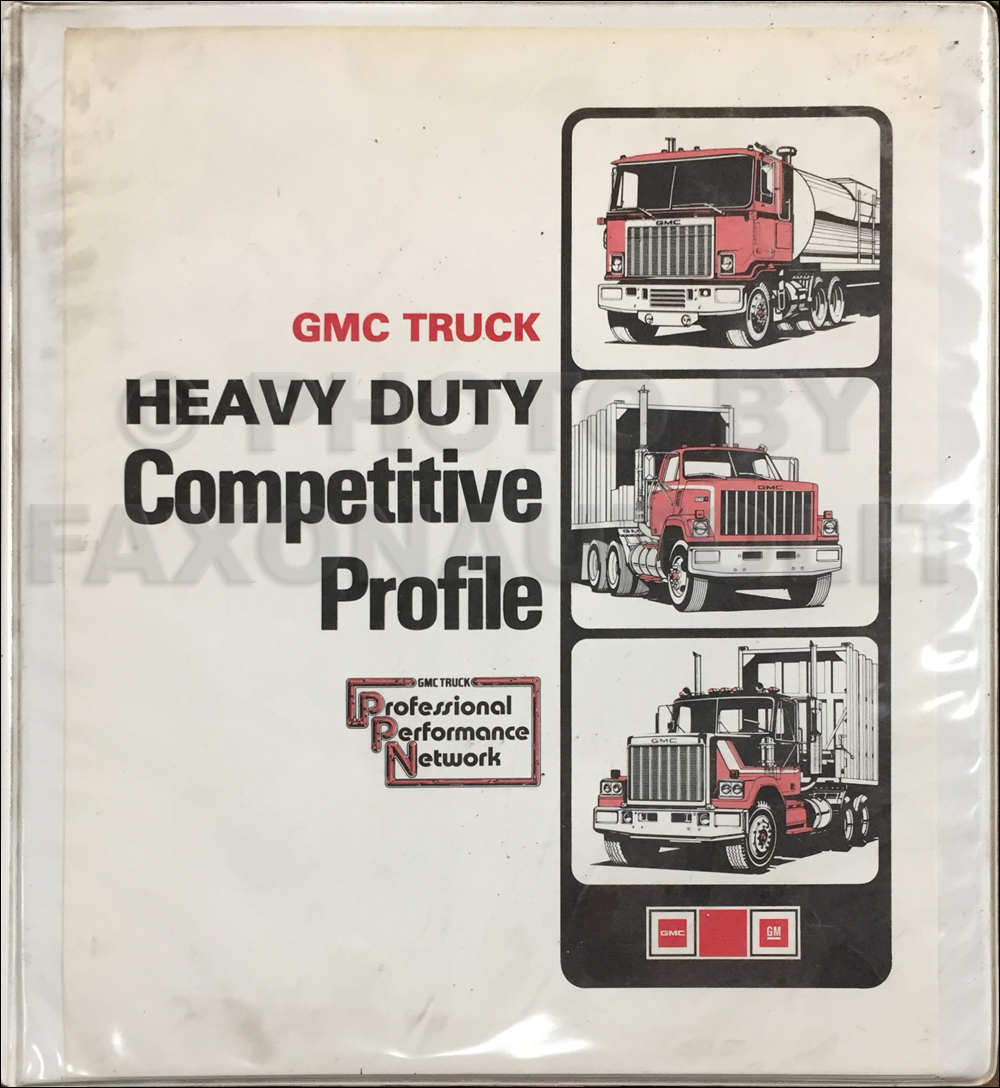 1985 GMC Heavy Duty Competitive Comparison Dealer Album Original
