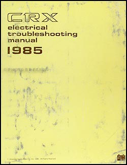 1985 Honda CRX Electrical Troubleshooting Manual Original