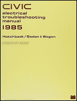 1985 Honda Civic Electrical Troubleshooting Manual Original 