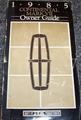 1985 Lincoln Mark VII Owner's Manual Original