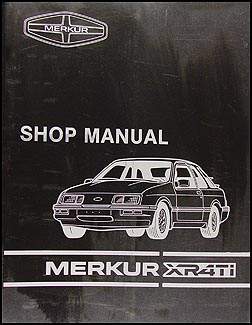 1985-1986 Merkur XR4Ti Repair Manual Original