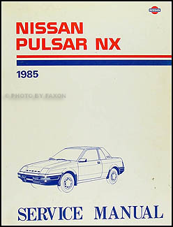 1985 Nissan Pulsar NX Repair Manual Original