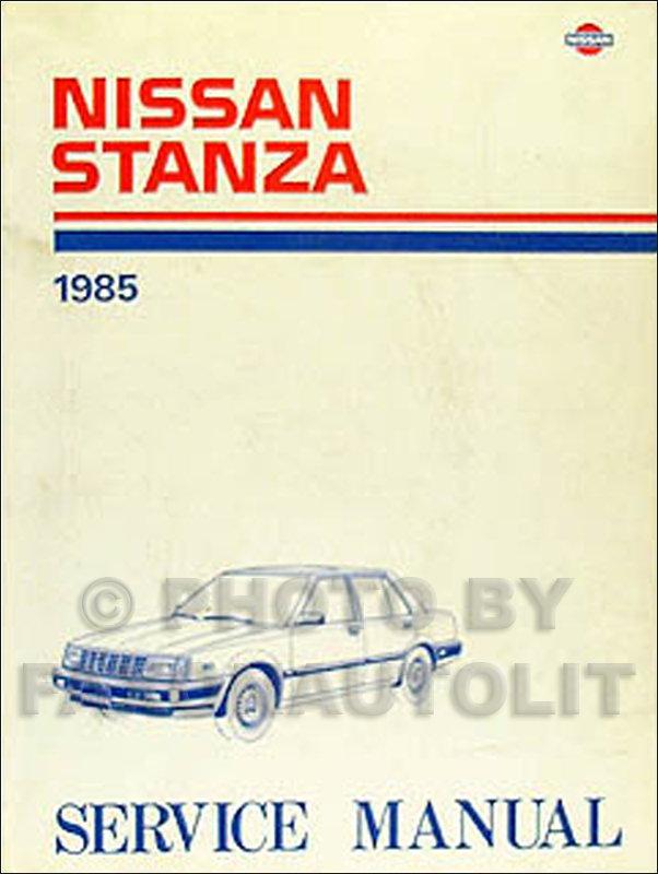 1985 Nissan Stanza Repair Manual Original 