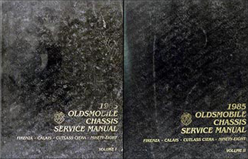 1985 Olds Firenza Calais 98 Cutlass Ciera Repair Shop Manual Original Set
