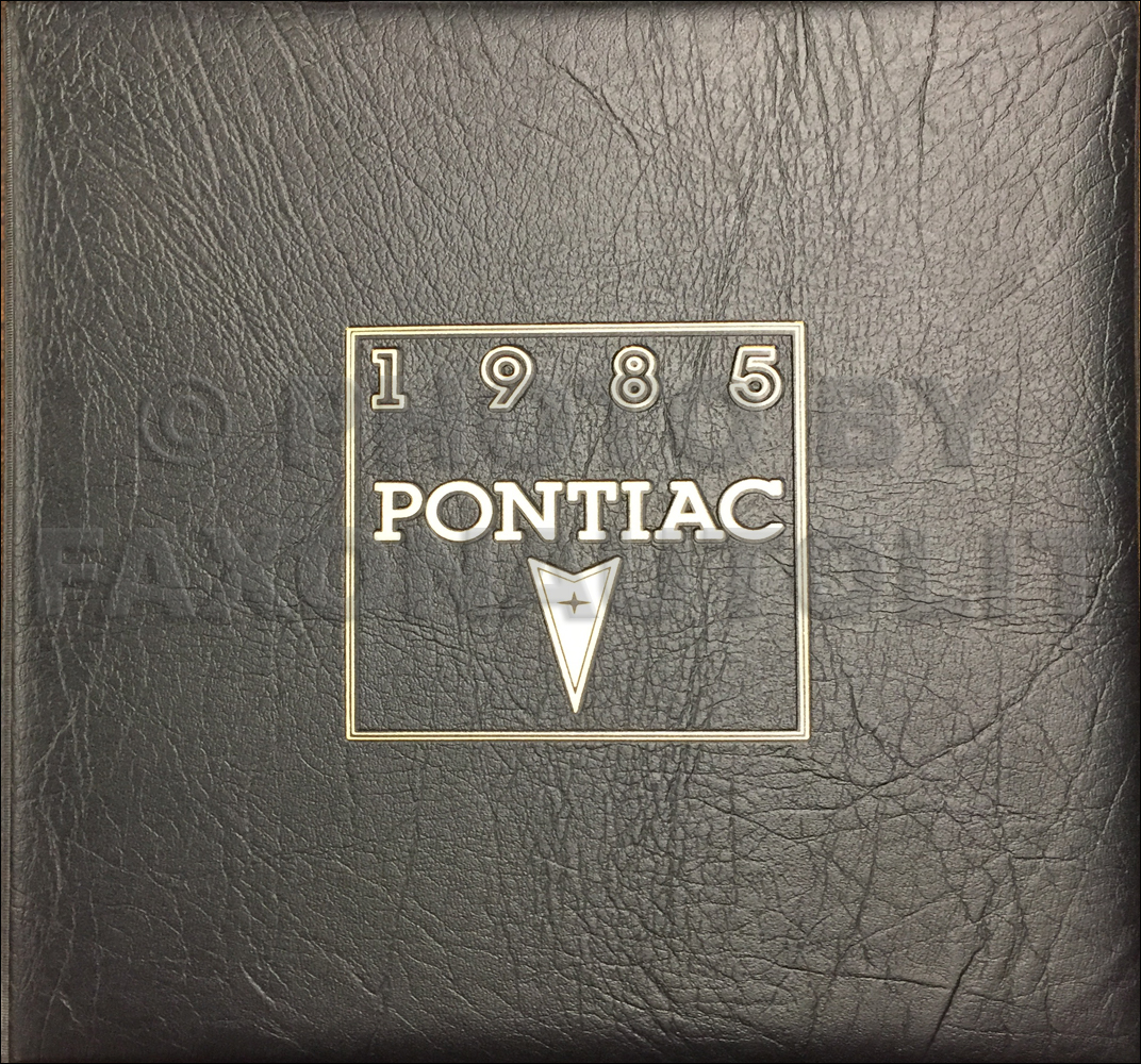 1985 Pontiac Color & Upholstery Dealer Album, Data Book Original