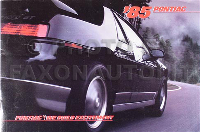1985 Pontiac Sales Catalog Original--All Models