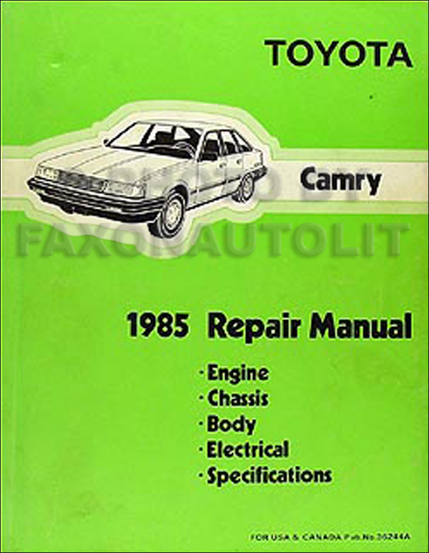 1985 Toyota Camry Repair Manual Original