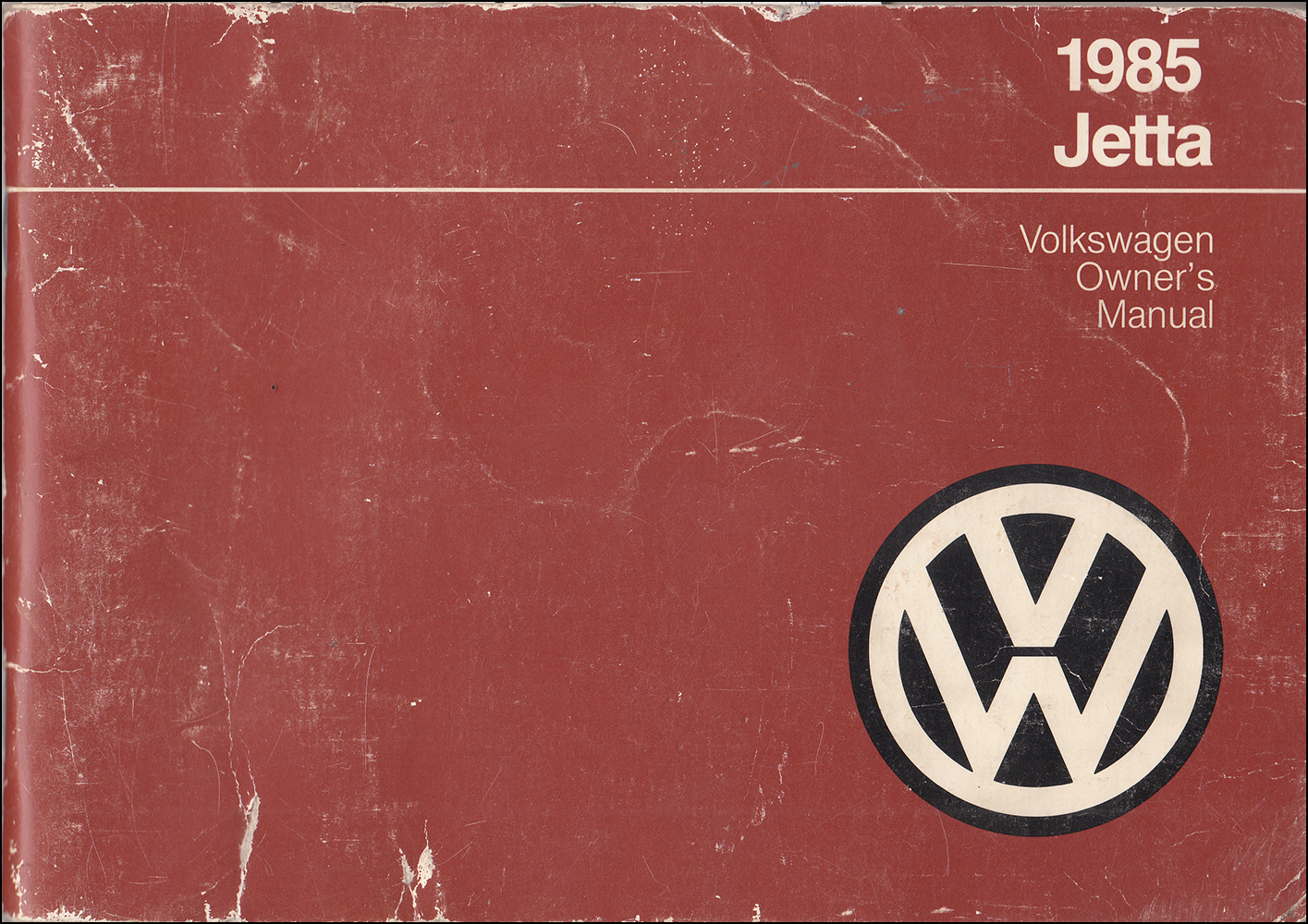 1985 Volkswagen Jetta Owner's Manual Original