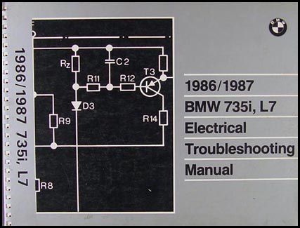 1986-1987 BMW 735i L7 Electrical Troubleshooting Manual
