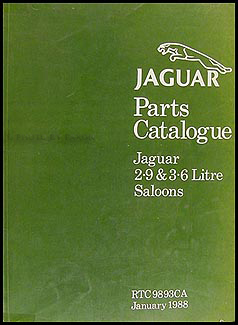 1986-1988 Jaguar XJ6 XJ40 Parts Book Orig Daimler Sovereign Vanden Plas