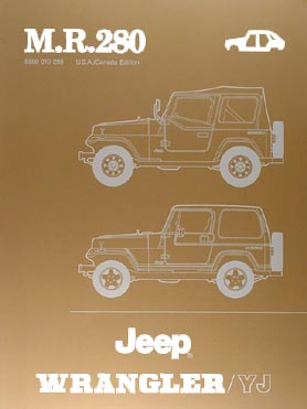 1987-1988 Jeep Wrangler/YJ Body Shop Manual Original