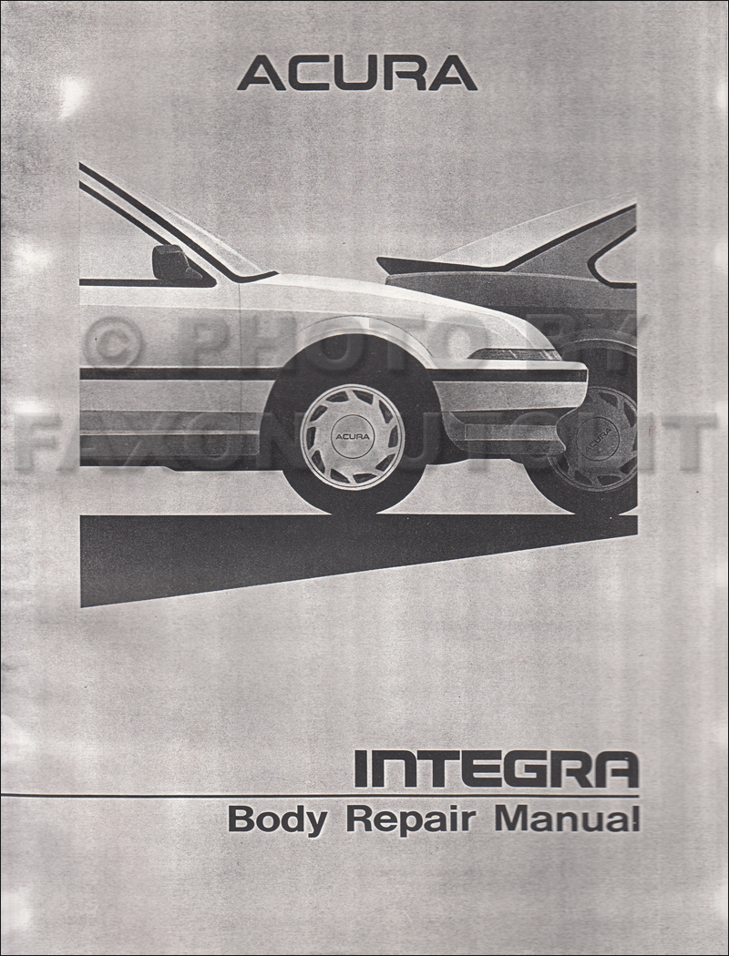 1990-1993 Acura Integra Original Body Repair Manual