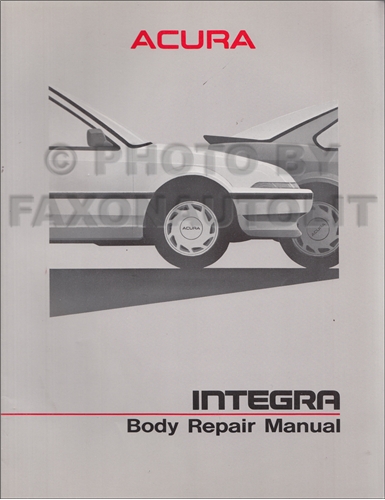 1990-1993 Acura Integra Original Body Repair Manual