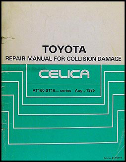 1986-1989 Toyota Celica Body Collision Repair Manual Original